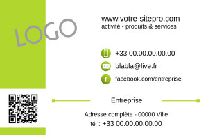 CARTE de VISITE  | 1.1 Vert |