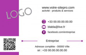 CARTE de VISITE  | 1.2 Violet |