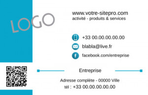 CARTE de VISITE  | 1.4 Bleu |