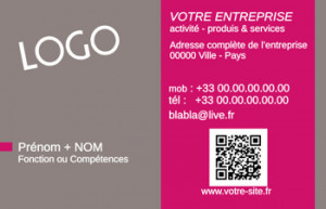 CARTE de VISITE  | 3.3 Magenta |