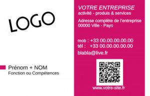 CARTE de VISITE  | 4.3 Magenta |