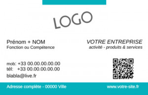 CARTE de VISITE  | 5.6 Turquoise |